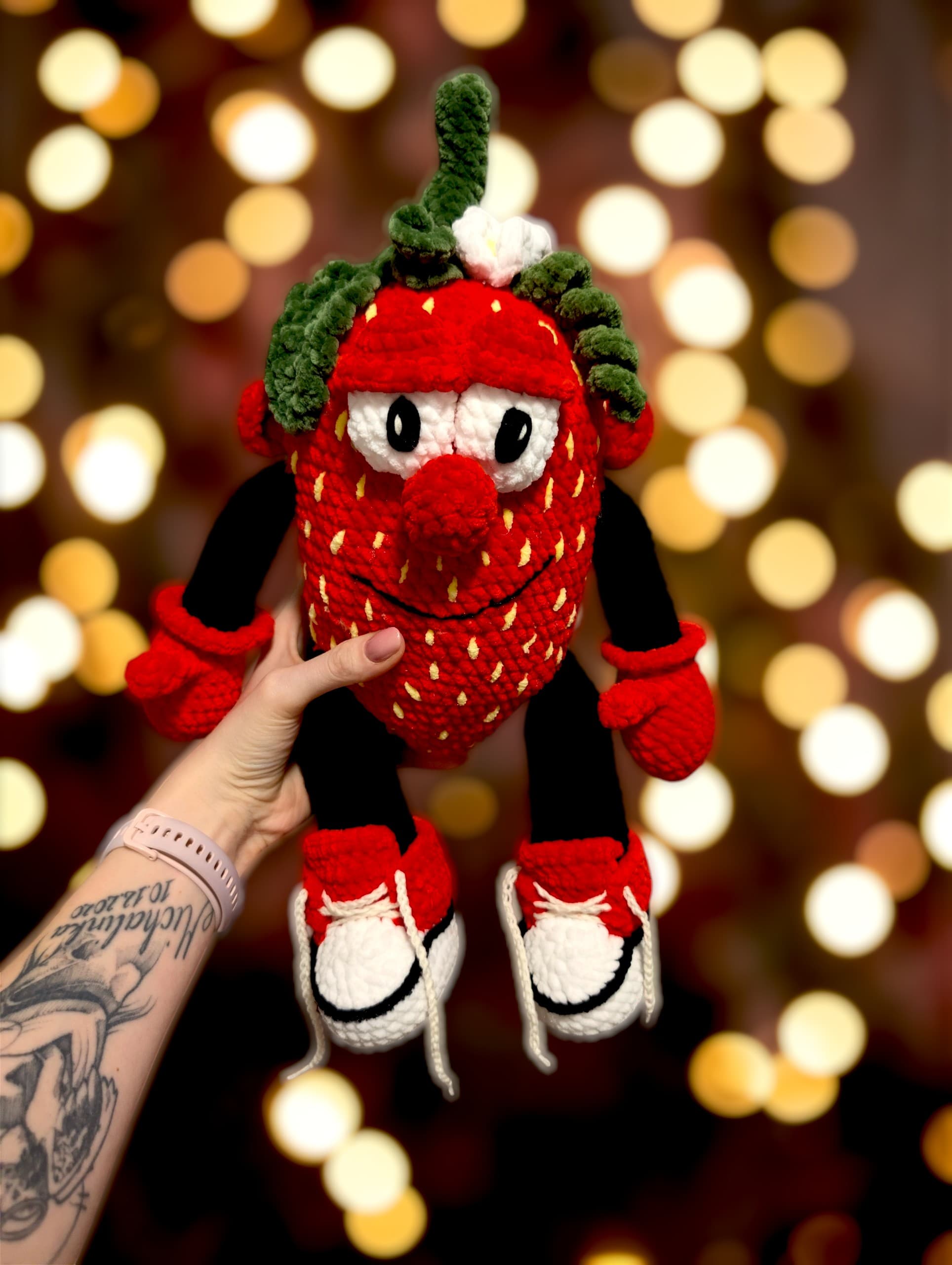 Wzór szydełkowy Truskawka