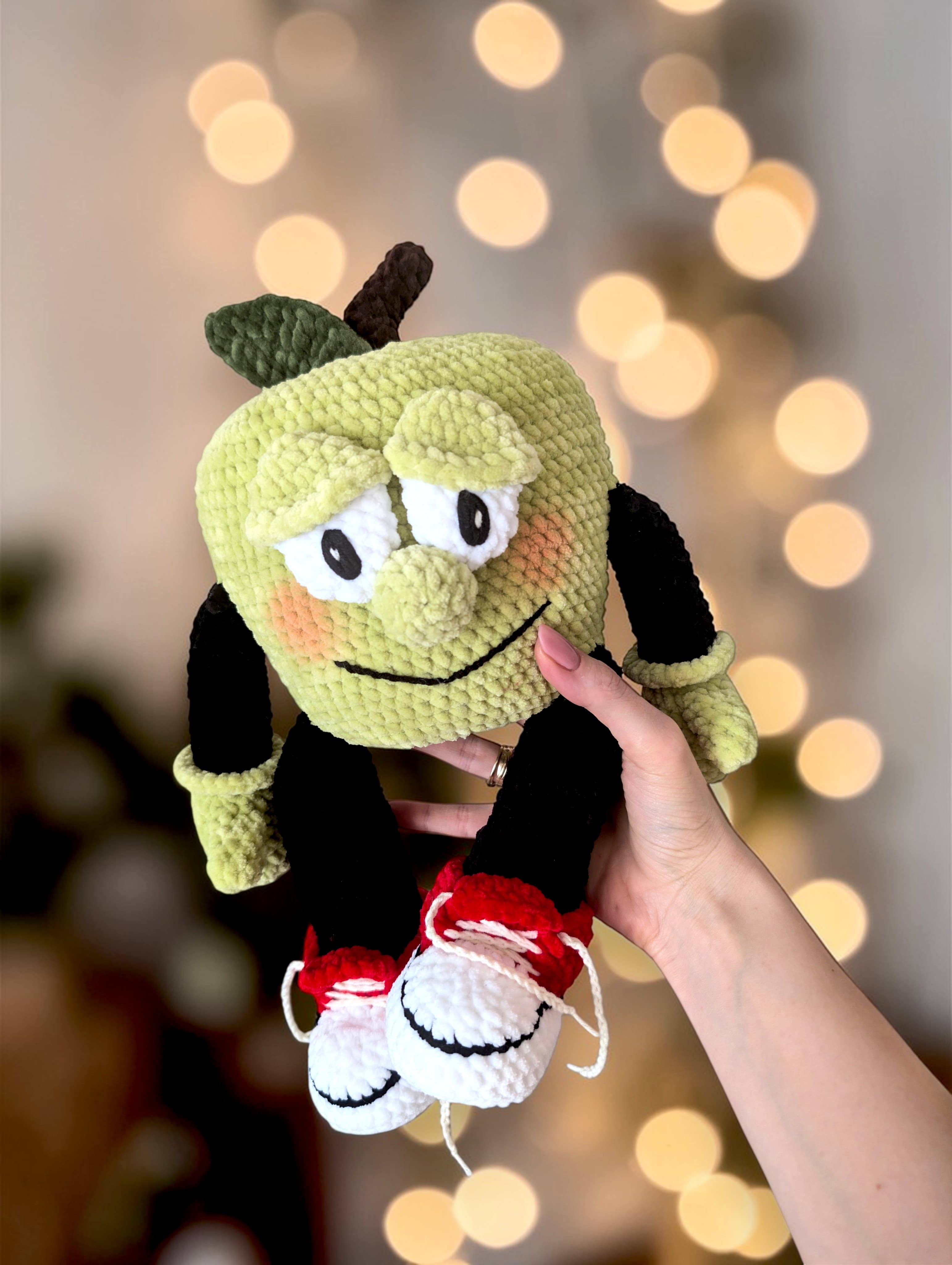 Wzór szydełkowy JABŁKO- OwocoLudki